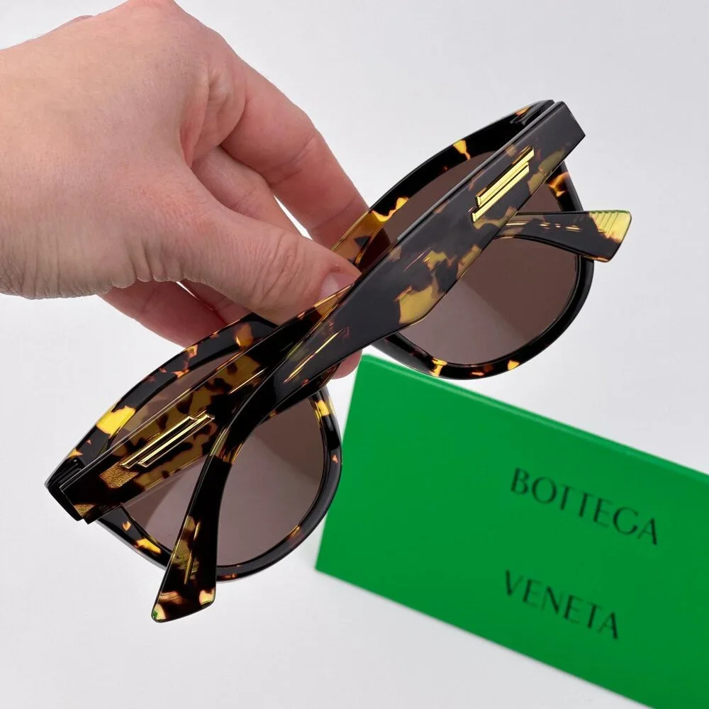 Bottega Veneta BV1001S Square Sunglasses – Havana Frame Brown | Modei 002